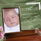 In the Beginning New Baby Beveled Glass Picture Frame